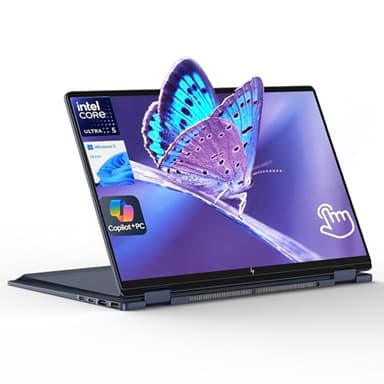 HP OmniBook X Flip 14 2-in-1 Laptop, Laptop Touchscreen 14" WUXGA IPS, Intel 8-core Ultra 5 226V, Intel Arc 130V GPU, 16GB RAM 512GB SSD, Thunderbolt 4, Windows 11 Home