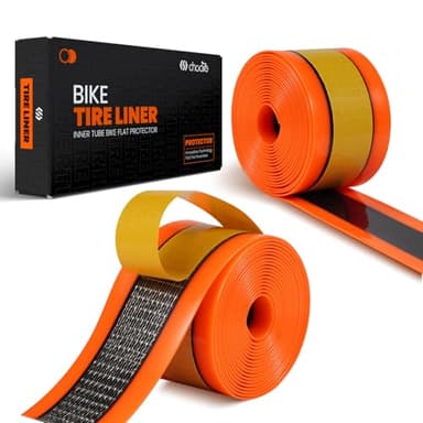 CNC Bike Tire Liners,Mountain Bike Puncture Proof Tire Liner（Width 40mm）,Bicycle Inner Tube Flat Protector-Self Adhesive Compatible with 16/20/24/26/27.5/29 x 2.2-2.4 MTB Tires.