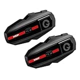 XGP Motorcycle Bluetooth Headset V5.2 with Music Sharing, 2-Way Motorcycle Helmet Bluetooth with IP67 Waterproof, Motorcycle Communication Systems with Hi-FI Speakers for ATV/Snowmobile/Ski, 2 Pack