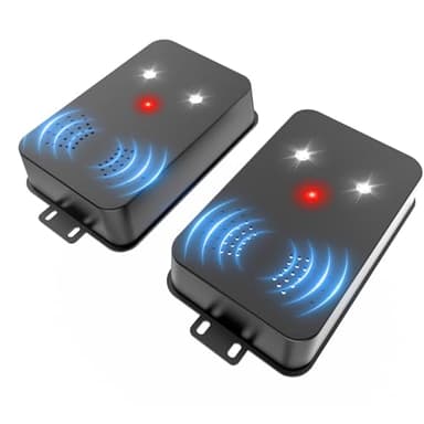 2026 Upgraded Rodent Repellent for Car Engines Mouse Repellent Ultrasonic Pest Control Repeller for Squirrel Rat Battery Operated Repellent Under Hood Keep Rodent Out of Car, Attic, Garage, 2 Pack