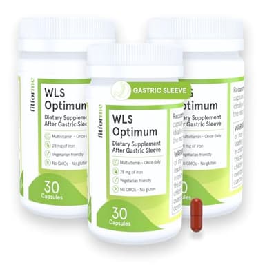 FitForMe Bariatric Multivitamin, Tailored for Gastric Sleeve Surgery – One-a-Day Capsule, 3-Month Supply, 90 Count, Easy-to-Swallow WLS Optimum Capsule, Scientifically Formulated – for Men & Women