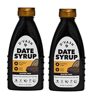 D'vash Date Syrup, 14.1 Ounce Squeeze Bottle | Vegan, Paleo, Gluten-free and Non-GMO | 2 Pack