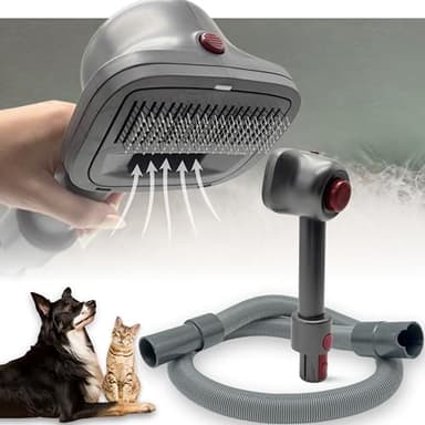 Pet Hair Grooming Brush Vacuum Attachment for Dyson V7 V8 V10 V11 V15/Big Ball/V6 DC58 DC59, Compatible with Shark NV501/HV322/HV301 Miele 1-3/8'' & Small Shop Vacs 1.25" – Cat/Dog Grooming Brush