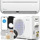 YITAHOME 9000 BTU Mini Split Air Conditioner Heat Pump System, Wifi Enabled 19 SEER2 115V Ductless AC Cool Up to 450 Sq. Ft, Compatible with Alexa, Complete Installation Kit, White