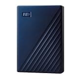 WD 4TB My Passport for Mac, Navy, Portable External Hard Drive with backup software and password protection, USB 3.1/USB 3.0 compatible - WDBA2F0040BBL-WESN