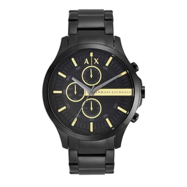 A|X Armani Exchange Chronograph Men's Watch, Black Stainless Steel Watches for Men