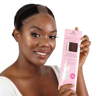 MILANO COLLECTION Wigrip, Premium Lace Wig Band for Women, Fully Adjustable & Reinforced Lace Wig Grip Band by Hairline, Comfortable and Secure Glueless Velvet Headband, Chocolate Brown