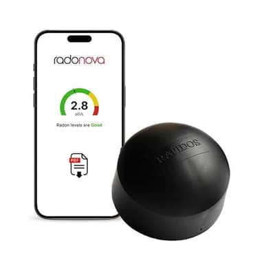 Radonova Rapidos Short-Term Radon Test Kit (10-90 Days) - Extremely Accurate Radon Detector for Home - EPA Approved Radon Home Test - Shipping and Lab Analysis Included