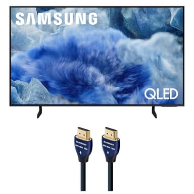 Samsung QN43Q8FAAFXZA 43 Inch Class QLED Q8F 4K Vision AI Smart TV with an AudioQuest Blueberry 2.25M 18G 4K-8K HDMI Digital Cable (2025)