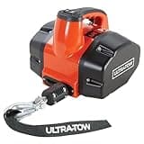 Ultra-Tow Portable Electric Winch, Trailer Winch A380 Aluminum Housing Brushless Motor with 1100 Lbs Capacity, 120 Volt Winch Electric Winch