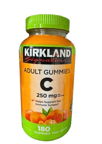 Kirkland Signature Vitamin C Adult Gummies 250 mg, 180 Count