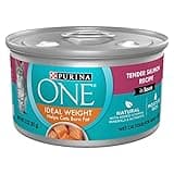 Purina ONE Natural Weight Control Wet Cat Food, Ideal Weight Tender Salmon Recipe - (Pack of 24) 3 oz. Pull-Top Cans