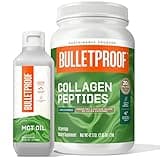 Bulletproof XCT MCT Oil Made with C10 and C8 MCT Oil, 32 Oz, Unflavored Collagen Protein Powder, 18g Protein, 42.3 Oz