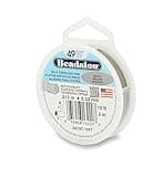 Beadalon 49 Strand Stainless Steel Bead Stringing Wire, .013 in / 0.33 mm, Bright, 10 ft / 3.1 m