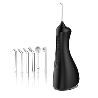 Water Flosser, Cordless Water Dental Flosser，320ML Portable Oral Irrigator with 3 Modes & 6 Tips, IPX7 Waterproof, 60–160 PSI Rechargeable Dental Floss Pick for Home & Travel Use