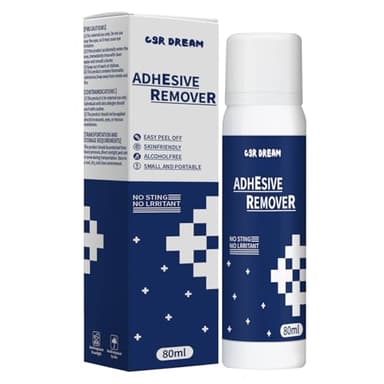 Medical Adhesive Remover Spray, 2.8OZ No-Sting Ostomy Adhesive Remover Spray for Skin, Ostomy, Adhesive Tape, Quick Drying, Odorless, Adhesive Remover for Sensitive Skin Bandage Removal, 80ml