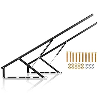 Dyna-Living 4.6FT Bed Lift Mechanism 176.4lbs-264.6lbs Load Capacity Pneumatic Gas Spring for Storage Bed Box or Sofa Bed