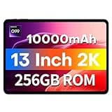 TECLAST T65Max Tablet, 13" Android Tablet with 256GB ROM, Helio G99 Octa-core for Gaming, Android 14 tableta, 10000mAh/18W Fast Charge, 13 inch Large Tablets with Widevine L1, 2.4G/5G WiFi, 8+13MP