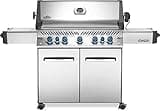 Napoleon P665RSIBPSS Prestige RSIB Propane Gas Grill, 665 sq. in + Infrared Side and Rear Burner, Stainless Steel