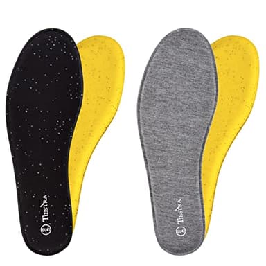 2 Pair -Shoe Inserts for Mens Memory Foam Insoles,Replacement Insoles for Work Boots Running Shoes, Cushion Shock Absorbing for Foot Pain Relief, Comfort Breathable Inner Soles 44EU,US11