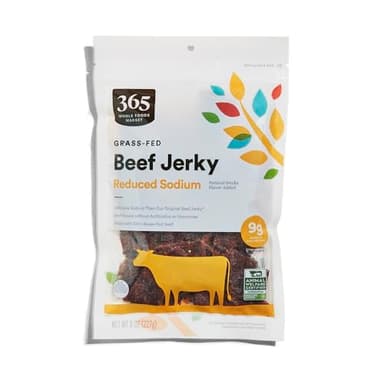 365 by Whole Foods Market, Original Family Size Reduced Sodium Beef Jerky, 8 Ounce