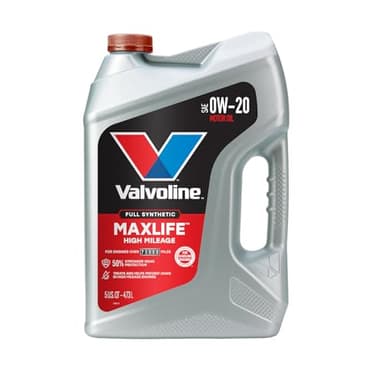 Valvoline™ Full Synthetic High Mileage with MaxLife™ Technology SAE 0W-20 Motor Oil 5 QT, (Model: 852399)