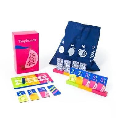Oink Games Tropichaos Board Game – Fast Fruit Strategy for Families | Ages 7+ | 2–5 Players | 20 Min Play