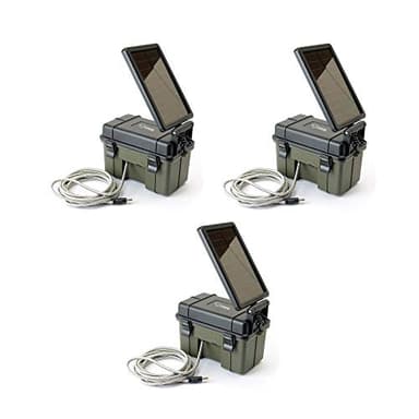 HME Trail Camera 12V / Solar Auxiliary Power Pack, 3-Pack (3 Items)