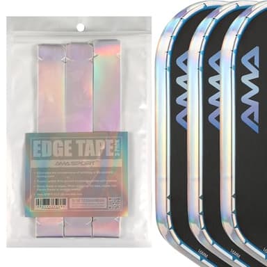 AMA Sport LaserEdge Pickleball Paddle Edge Protection Tape – Stunning Color Shifting Design-Paddle Head Edge Guard-Fit Perfectly Curved Edge -No Wrinkling
