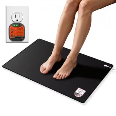 LifeZoom Grounding Mat for Better Sleep, Enhanced Comfort, Daily Balance and Wellness, Grounding Pad for Bed, Feet and Desk, Use at Home or Office, Premium Non-Slip Earthing Mat with 15ft Cord