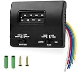 7330F3852 RV Thermostat for Heat/Cool Control 12 VDC Single Stage Compatible with Coleman RV Air Conditioners Mach Series T-Stat Wall Thermostat,Black