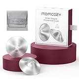 Momcozy 999 Silver Nursing Cups Original Perforated Breathable Design, 999 Silver Nipple Cover for Breastfeeding Essential, Silver Nipple Shield for Nursing Newborn, Metal Nipple Shields, Regular Size