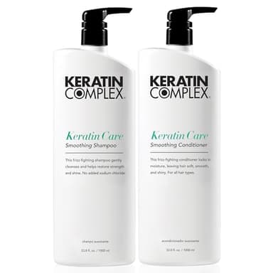 Keratin Complex - Keratin Care Smoothing Shampoo & Conditioner Duo - 33.8 fl oz Each