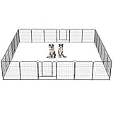 FXW Instant Dog Playpen, Portable Pet Fence for Outdoor, RV Trips, and Camping, 32inch, 24 Panels for Small and Medium Dogs│Patented