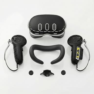 APEXINNO Silicone Cover Set Compatible with Meta Quest 3 Accessories,Face Cover,Controller Grips,Shell Cover,Anti-Leakage Nose Pad,Not for Quest 3S