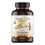 Natural Choice Botanicals USDA Certified Organic Ceylon Cinnamon Capsules, Non-GMO Verified Supplement - 120 Capsules, 2 Month Supply