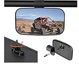 DeYeShiKi UTV Rear View Mirror for 1.5" - 2" Roll Compatible With Shatter-Proof Tempered Glass Fits to Polaris Ranger, RZR Can Am Commander, Maverick Yamaha Viking, Rhino, Honda, Gator Mirrors