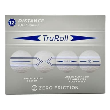 Zero Friction Tru Roll Golf Balls, Blue