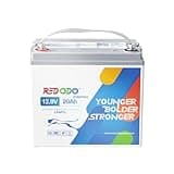 Redodo 12V 20Ah LiFePO4 Lithium Battery, 800 CCA Group U1 Lithium Marine Cranking Battery Built in 20A BMS, 3X Starting Cycles Lithium Battery for Outboard Motor, Lawn Mower