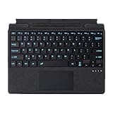 Zoof Type Cover for Microsoft Surface Pro 11 / Pro 10 / Pro 9 / Pro 8 / Pro X, 13 inch, Portable Slim Bluetooch Keyboard with Touchpad, Pen Holder (Black with Backlit)