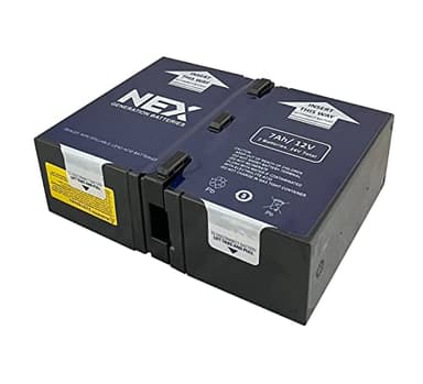 APCRBC123, UPS Battery Replacement #123 Compatible with APC Battery Backup Models BR1000G, BX1350M, BN1350G by NEX