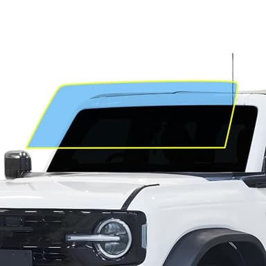 BOGAR TECH DESIGNS Front Windshield Protection Film, Automotive Car Precut Scratch Resistant Ultra Clear Kit Cover Car Accessories Compatible with Ford Bronco 2021-2025