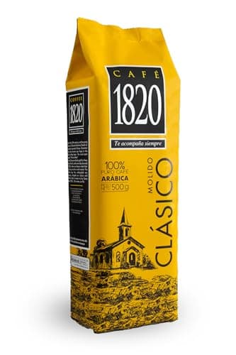Café 1820 Classic, Premium Costa Rican Ground Coffee, 100% Arabica, Dark Roast, High Altitude Blend with Aroma & Fruity Notes, 18 oz