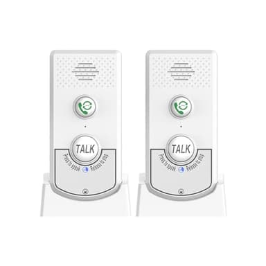 Decdeal 2 Pack Intercoms Wireless for Home, Voice Bidirectional Caller Home Ultra Long Distance Voice Interphone Elderly Caller Room to Room Communication Intercom Two Way Ringtone Call