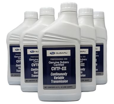 Subaru CVTF-III Transmission Fluid SOA427V2610 OEM Auto 6 Quarts Geunine CVT 3 Forester Legacy Outback Crosstrek Impreza