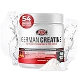German Creatine - Micronized Creatine Monohydrate Powder, 99.99% Pure Creapure for Muscle Growth, Strength & Performance, Supports Muscle Recovery, 3rd Party Tested, Unflavored - 270g (54 Servings)