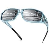 URUMQI Polarized Sunglasses Fit Over Glasses for Men Women, Wrap-around Driving Sunglasses 100% UV Protection