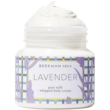 Beekman 1802 Whipped Body Cream – Moisturizes & Softens Skin with Goat Milk, Mango Seed Butter & Vitamin E – 8 oz – Lavender