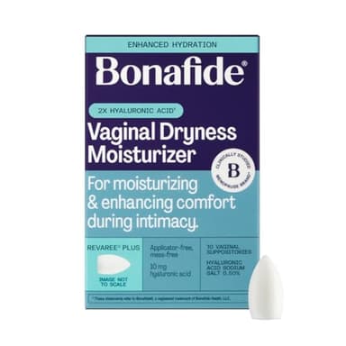 Bonafide Extra Strength Vaginal Moisturizer Revaree Plus – 10 mg Hyaluronic Acid – Hormone-Free – For Vaginal Dryness Associated with Painful Sex & Sensitive Tissue – 1-Month Supply