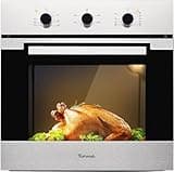 24" Single Wall Oven, 2.3 Cu.ft. Built-in Electric Wall Oven 5 Cooking Functions Roast Bake Grill Broil, Mechanical Knobs Control, Stainless Steel Finish, for Kitchen, ETL Certified